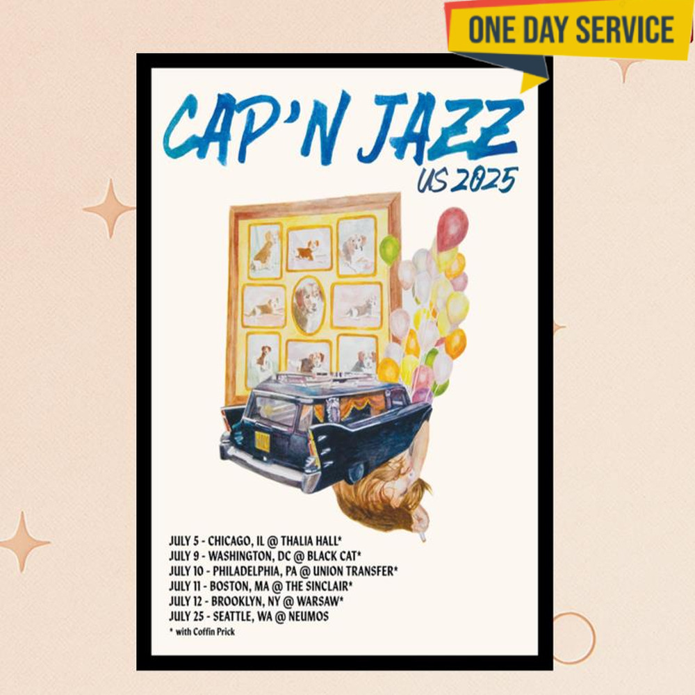 Capn Jazz Us 2025 Tour Poster